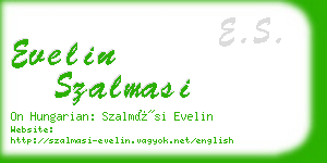 evelin szalmasi business card